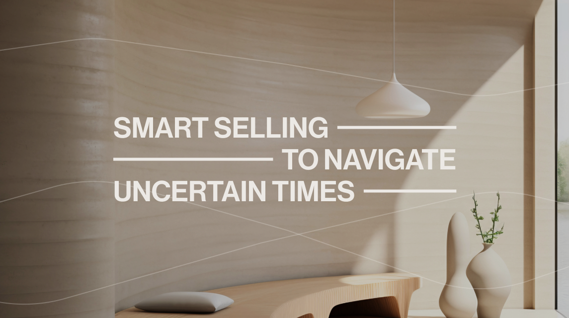 Elegant header visual for blog on Smart B2B Sales Automation in 2025, showing a minimal interior and emphasizing clarity during disruption