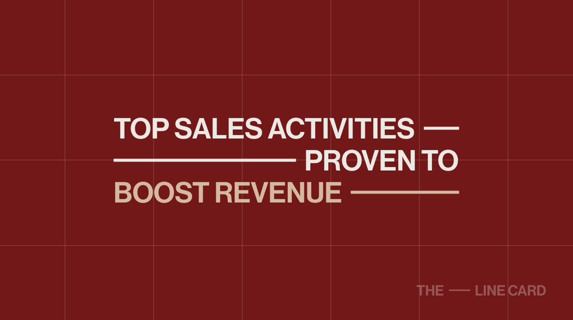 Hero image introducing top sales activities proven to boost revenue in the furniture and lighting industry.
